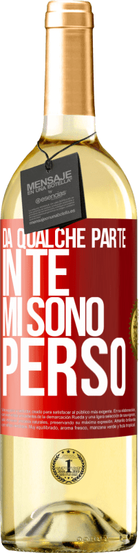 29,95 € | Vino bianco Edizione WHITE Da qualche parte in te mi sono perso Etichetta Rossa. Etichetta personalizzabile Vino giovane Raccogliere 2024 Verdejo