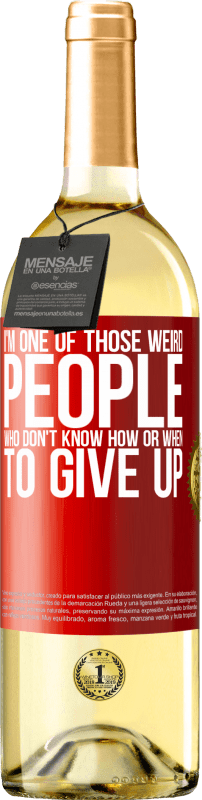 «Я один из тех странных людей, которые не знают, как и когда сдаться» Издание WHITE