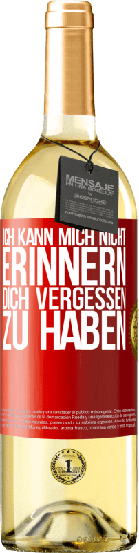 29,95 € | Weißwein WHITE Ausgabe Ich kann mich nicht erinnern, dich vergessen zu haben Rote Markierung. Anpassbares Etikett Junger Wein Ernte 2024 Verdejo