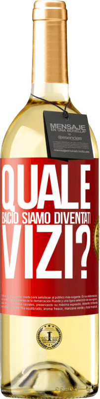 29,95 € | Vino bianco Edizione WHITE quale bacio siamo diventati vizi? Etichetta Rossa. Etichetta personalizzabile Vino giovane Raccogliere 2024 Verdejo