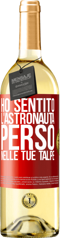 29,95 € | Vino bianco Edizione WHITE Ho sentito l'astronauta, perso nelle tue talpe Etichetta Rossa. Etichetta personalizzabile Vino giovane Raccogliere 2025 Verdejo