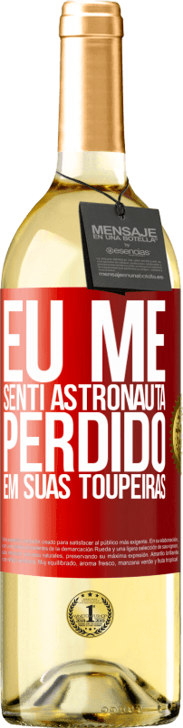 29,95 € | Vinho branco Edição WHITE Eu me senti astronauta, perdido em suas toupeiras Etiqueta Vermelha. Etiqueta personalizável Vinho jovem Colheita 2025 Verdejo