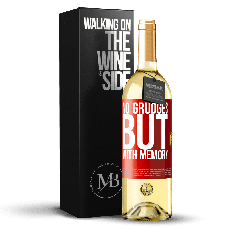 29,95 € Free Shipping | White Wine WHITE Edition No grudges, but with memory Red Label. Customizable label Young wine Harvest 2022 Verdejo