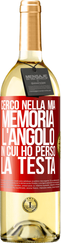 29,95 € | Vino bianco Edizione WHITE Cerco nella mia memoria l'angolo in cui ho perso la testa Etichetta Rossa. Etichetta personalizzabile Vino giovane Raccogliere 2024 Verdejo