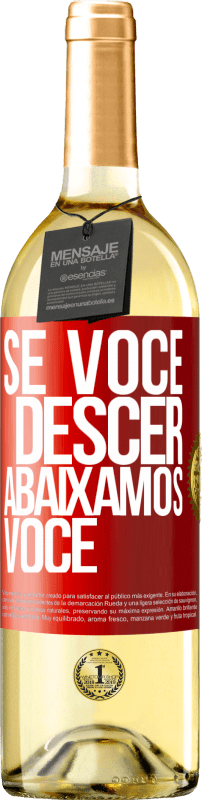 29,95 € | Vinho branco Edição WHITE Se você descer, abaixamos você Etiqueta Vermelha. Etiqueta personalizável Vinho jovem Colheita 2024 Verdejo