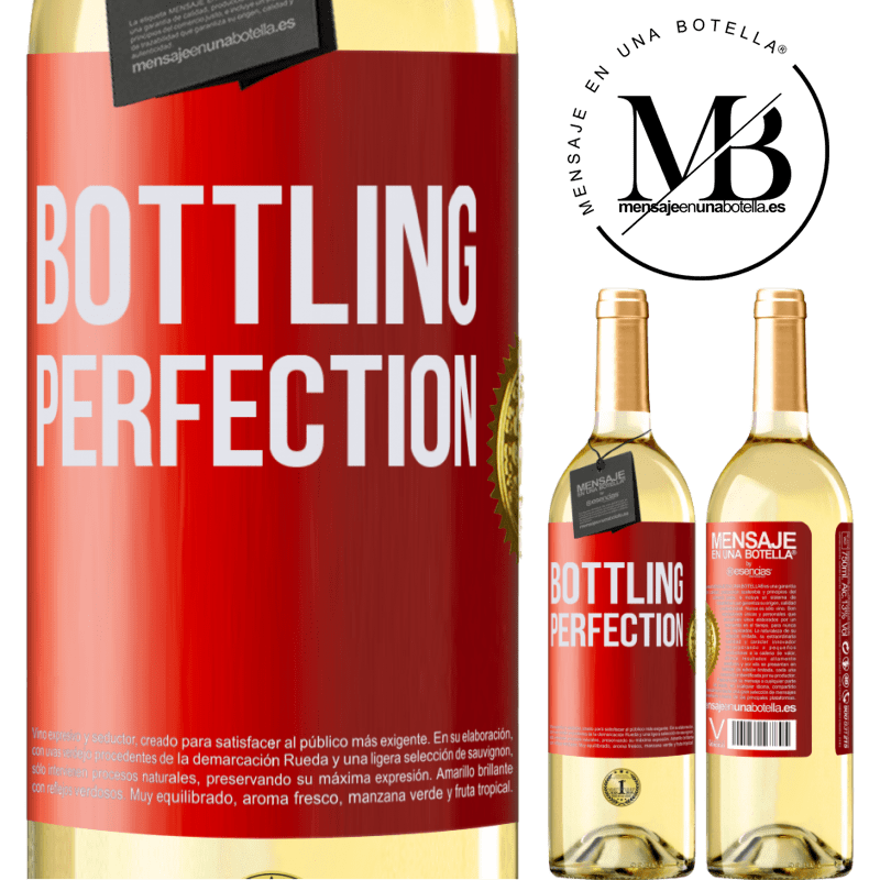 29,95 € Envoi gratuit | Vin blanc Édition WHITE Bottling perfection Étiquette Rouge. Étiquette personnalisable Vin jeune Récolte 2022 Verdejo
