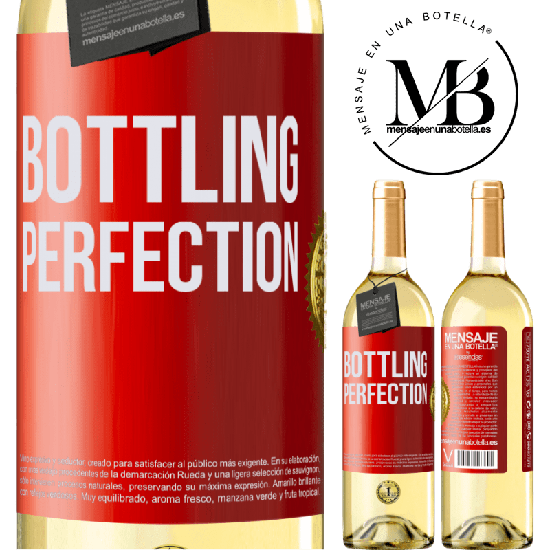 29,95 € Envío gratis | Vino Blanco Edición WHITE Bottling perfection Etiqueta Roja. Etiqueta personalizable Vino joven Cosecha 2024 Verdejo