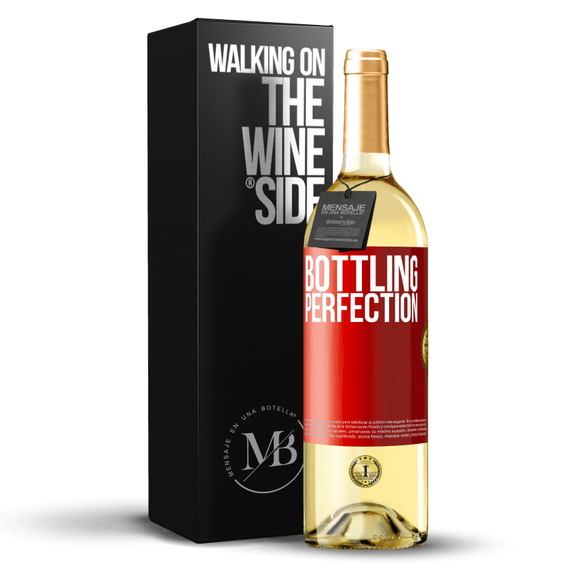 29,95 € Envío gratis | Vino Blanco Edición WHITE Bottling perfection Etiqueta Roja. Etiqueta personalizable Vino joven Cosecha 2023 Verdejo
