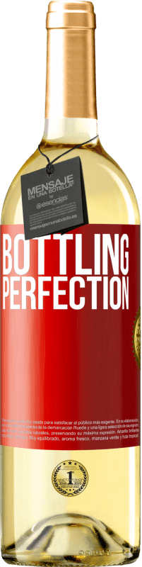 Kostenloser Versand | Weißwein WHITE Ausgabe Bottling perfection Rote Markierung. Anpassbares Etikett Junger Wein Ernte 2023 Verdejo