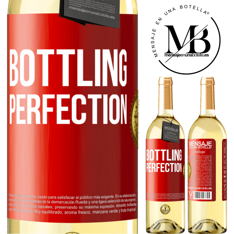 29,95 € Spedizione Gratuita | Vino bianco Edizione WHITE Bottling perfection Etichetta Rossa. Etichetta personalizzabile Vino giovane Raccogliere 2024 Verdejo