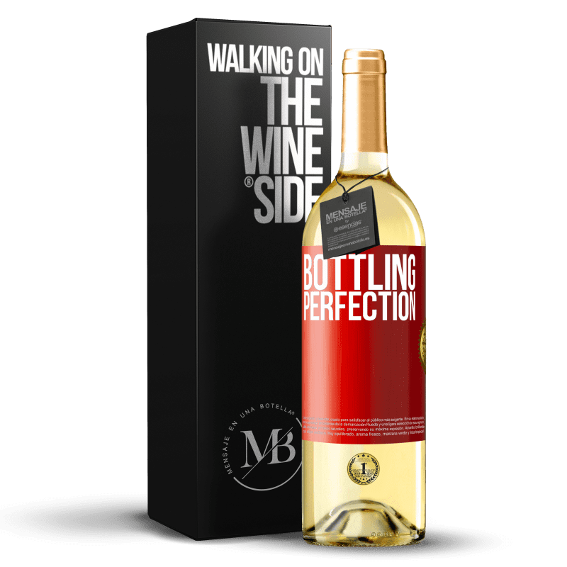 29,95 € Envio grátis | Vinho branco Edição WHITE Bottling perfection Etiqueta Vermelha. Etiqueta personalizável Vinho jovem Colheita 2025 Verdejo