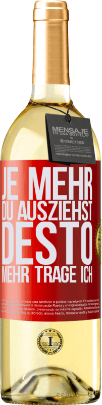«Je mehr du ausziehst, desto mehr trage ich» WHITE Ausgabe