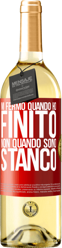 «Mi fermo quando ho finito, non quando sono stanco» Edizione WHITE