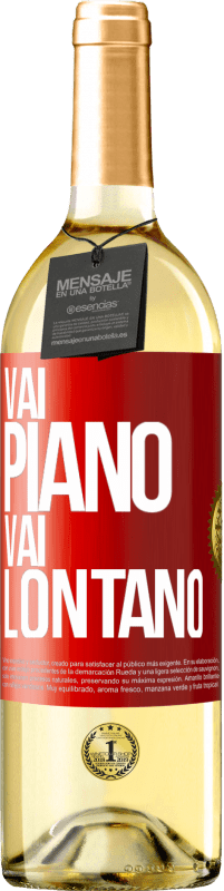 29,95 € | Vino bianco Edizione WHITE Vai piano Vai lontano Etichetta Rossa. Etichetta personalizzabile Vino giovane Raccogliere 2024 Verdejo