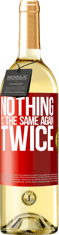 Free Shipping | White Wine WHITE Edition Nothing is the same again twice Red Label. Customizable label Young wine Harvest 2023 Verdejo