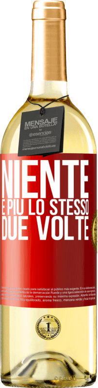 Spedizione Gratuita | Vino bianco Edizione WHITE Niente è più lo stesso due volte Etichetta Rossa. Etichetta personalizzabile Vino giovane Raccogliere 2023 Verdejo