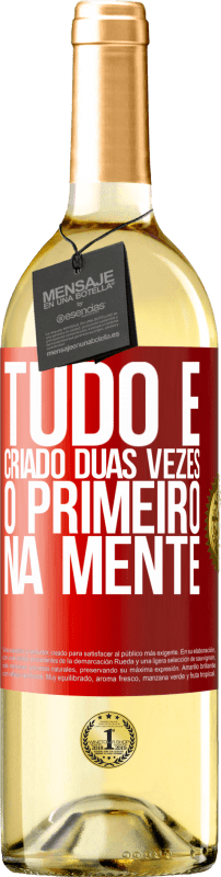 29,95 € | Vinho branco Edição WHITE Tudo é criado duas vezes. O primeiro na mente Etiqueta Vermelha. Etiqueta personalizável Vinho jovem Colheita 2024 Verdejo