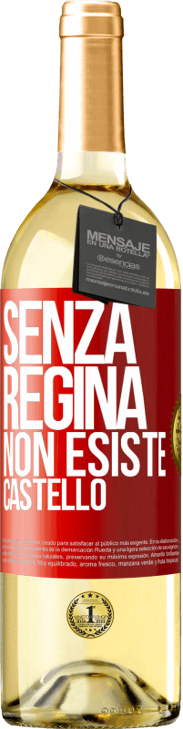 29,95 € | Vino bianco Edizione WHITE Senza regina, non esiste castello Etichetta Rossa. Etichetta personalizzabile Vino giovane Raccogliere 2023 Verdejo