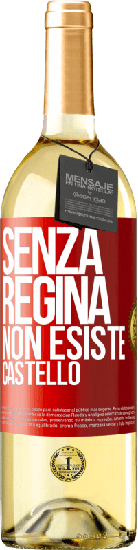 29,95 € | Vino bianco Edizione WHITE Senza regina, non esiste castello Etichetta Rossa. Etichetta personalizzabile Vino giovane Raccogliere 2025 Verdejo
