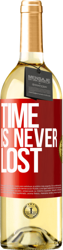 29,95 € | White Wine WHITE Edition Time is never lost Red Label. Customizable label Young wine Harvest 2024 Verdejo