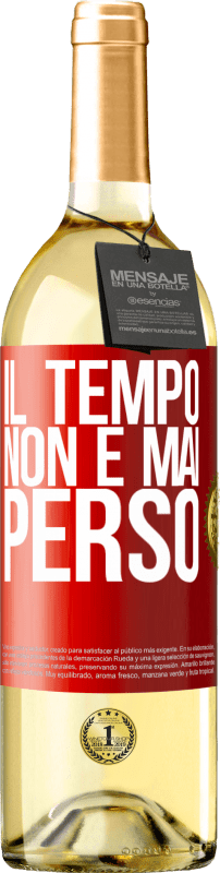 29,95 € | Vino bianco Edizione WHITE Il tempo non è mai perso Etichetta Rossa. Etichetta personalizzabile Vino giovane Raccogliere 2024 Verdejo