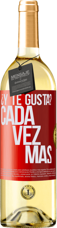 29,95 € | Vino Blanco Edición WHITE ¿Y te gusta? Cada vez más Etiqueta Roja. Etiqueta personalizable Vino joven Cosecha 2024 Verdejo