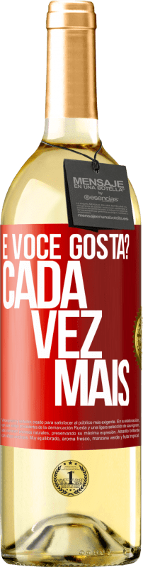 29,95 € Envio grátis | Vinho branco Edição WHITE e você gosta? Cada vez mais Etiqueta Vermelha. Etiqueta personalizável Vinho jovem Colheita 2025 Verdejo