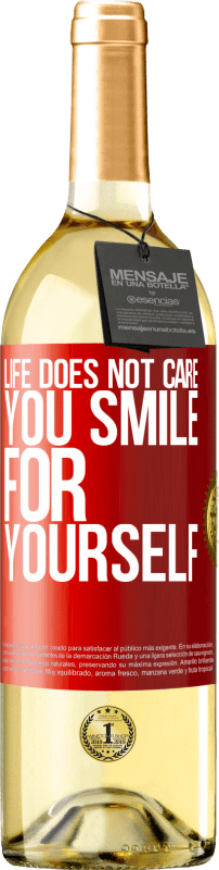 29,95 € | White Wine WHITE Edition Life does not care, you smile for yourself Red Label. Customizable label Young wine Harvest 2024 Verdejo