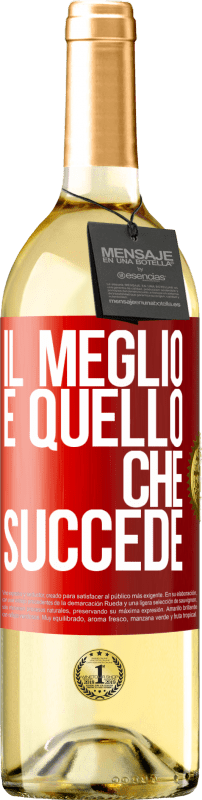 29,95 € | Vino bianco Edizione WHITE Il meglio è quello che succede Etichetta Rossa. Etichetta personalizzabile Vino giovane Raccogliere 2024 Verdejo