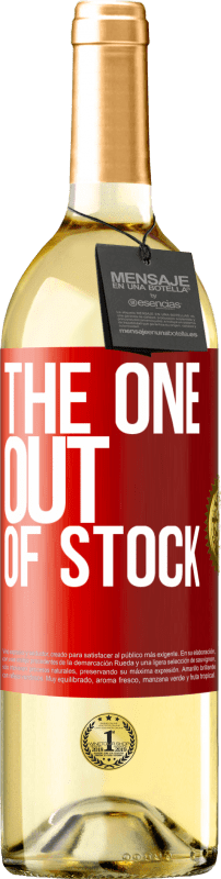 29,95 € | White Wine WHITE Edition The one out of stock Red Label. Customizable label Young wine Harvest 2023 Verdejo