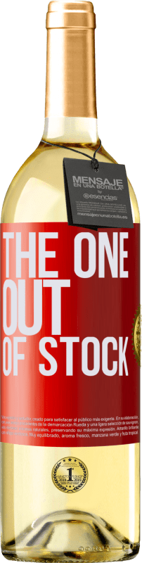29,95 € | Weißwein WHITE Ausgabe The one out of stock Rote Markierung. Anpassbares Etikett Junger Wein Ernte 2023 Verdejo