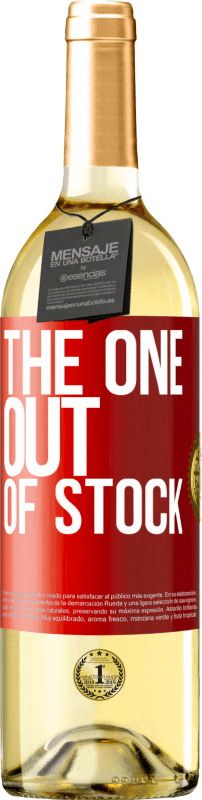 29,95 € | Vino bianco Edizione WHITE The one out of stock Etichetta Rossa. Etichetta personalizzabile Vino giovane Raccogliere 2023 Verdejo