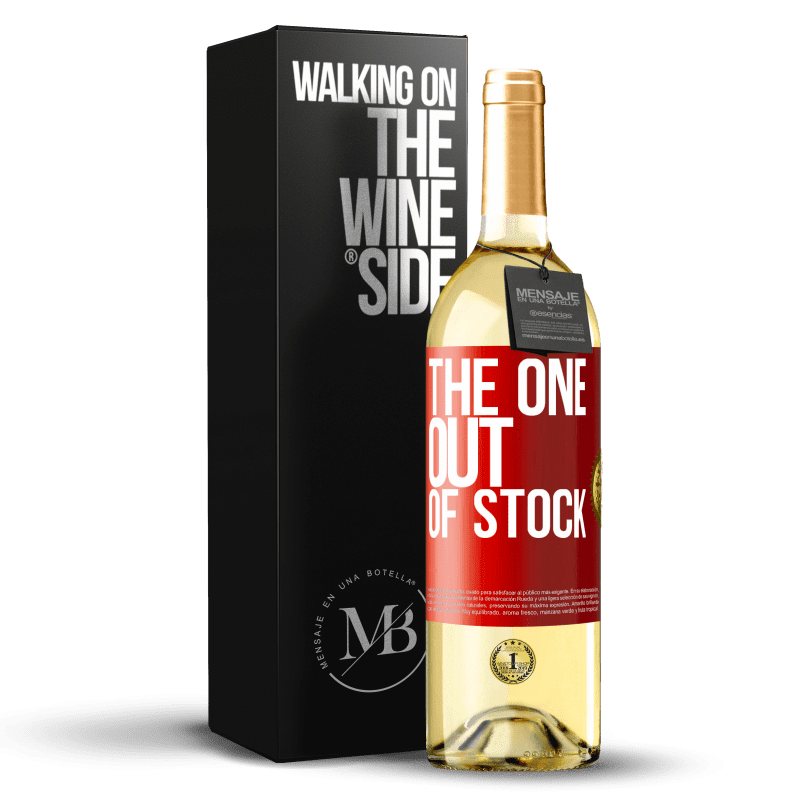 29,95 € Envio grátis | Vinho branco Edição WHITE The one out of stock Etiqueta Vermelha. Etiqueta personalizável Vinho jovem Colheita 2025 Verdejo