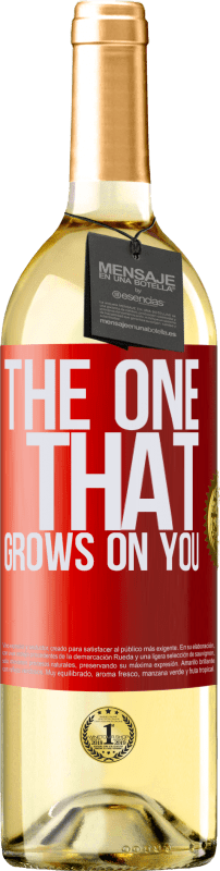 29,95 € | Vino Blanco Edición WHITE The one that grows on you Etiqueta Roja. Etiqueta personalizable Vino joven Cosecha 2024 Verdejo