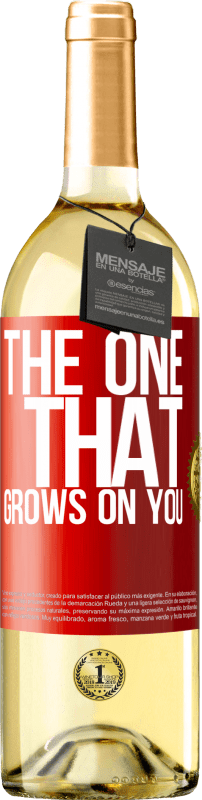 29,95 € Spedizione Gratuita | Vino bianco Edizione WHITE The one that grows on you Etichetta Rossa. Etichetta personalizzabile Vino giovane Raccogliere 2025 Verdejo