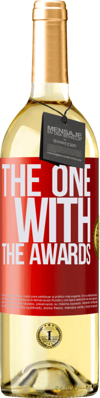 29,95 € Kostenloser Versand | Weißwein WHITE Ausgabe The one with the awards Rote Markierung. Anpassbares Etikett Junger Wein Ernte 2024 Verdejo