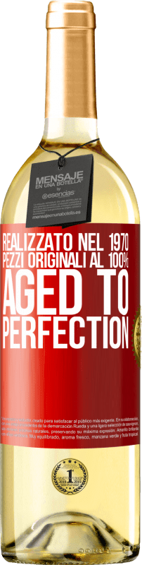 29,95 € | Vino bianco Edizione WHITE Realizzato nel 1970, pezzi originali al 100%. Aged to perfection Etichetta Rossa. Etichetta personalizzabile Vino giovane Raccogliere 2023 Verdejo