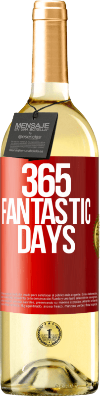 29,95 € | White Wine WHITE Edition 365 fantastic days Red Label. Customizable label Young wine Harvest 2023 Verdejo