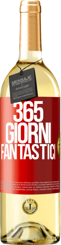 29,95 € | Vino bianco Edizione WHITE 365 giorni fantastici Etichetta Rossa. Etichetta personalizzabile Vino giovane Raccogliere 2025 Verdejo