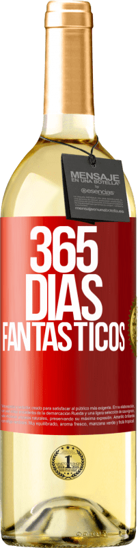 29,95 € | Vinho branco Edição WHITE 365 dias fantásticos Etiqueta Vermelha. Etiqueta personalizável Vinho jovem Colheita 2023 Verdejo