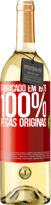 29,95 € | Vinho branco Edição WHITE Fabricado em 1978. 100% peças originais Etiqueta Vermelha. Etiqueta personalizável Vinho jovem Colheita 2023 Verdejo