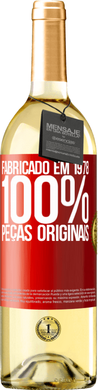 29,95 € | Vinho branco Edição WHITE Fabricado em 1978. 100% peças originais Etiqueta Vermelha. Etiqueta personalizável Vinho jovem Colheita 2024 Verdejo