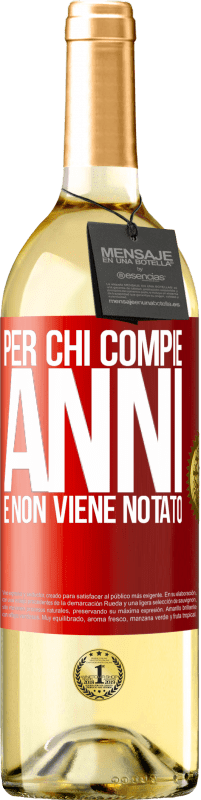 29,95 € Spedizione Gratuita | Vino bianco Edizione WHITE Per chi compie anni e non viene notato Etichetta Rossa. Etichetta personalizzabile Vino giovane Raccogliere 2025 Verdejo