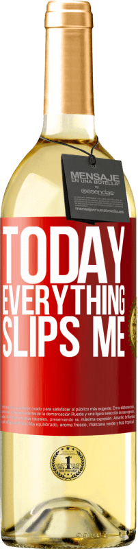 29,95 € | White Wine WHITE Edition Today everything slips me Red Label. Customizable label Young wine Harvest 2023 Verdejo