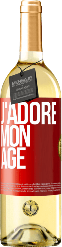 29,95 € | Vin blanc Édition WHITE J'adore mon âge Étiquette Rouge. Étiquette personnalisable Vin jeune Récolte 2023 Verdejo