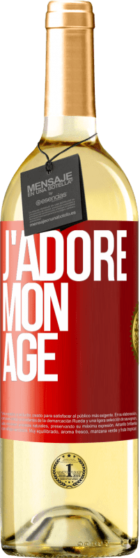 29,95 € | Vin blanc Édition WHITE J'adore mon âge Étiquette Rouge. Étiquette personnalisable Vin jeune Récolte 2024 Verdejo