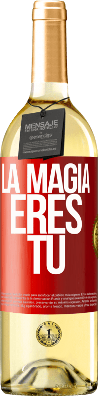 29,95 € | Vino Blanco Edición WHITE La magia eres tú Etiqueta Roja. Etiqueta personalizable Vino joven Cosecha 2023 Verdejo