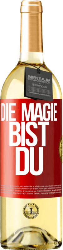 29,95 € | Weißwein WHITE Ausgabe Die Magie bist du Rote Markierung. Anpassbares Etikett Junger Wein Ernte 2023 Verdejo