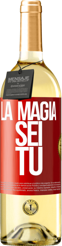 29,95 € | Vino bianco Edizione WHITE La magia sei tu Etichetta Rossa. Etichetta personalizzabile Vino giovane Raccogliere 2025 Verdejo