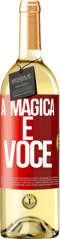 29,95 € | Vinho branco Edição WHITE A mágica é você Etiqueta Vermelha. Etiqueta personalizável Vinho jovem Colheita 2023 Verdejo